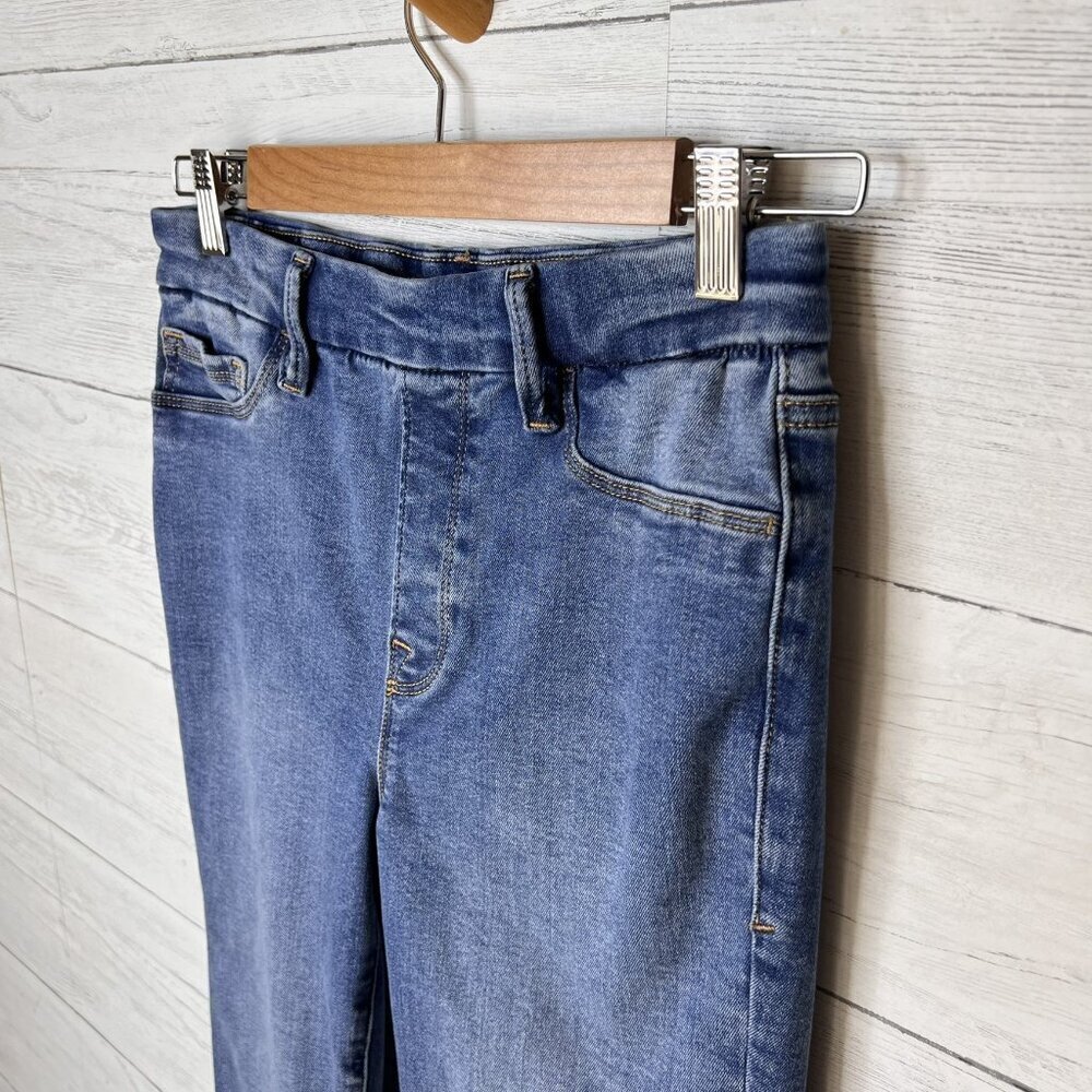 Good American Jeans Womens Size S Power Stretch Pull-On Flare High Rise Comfort - Picture 7 of 16